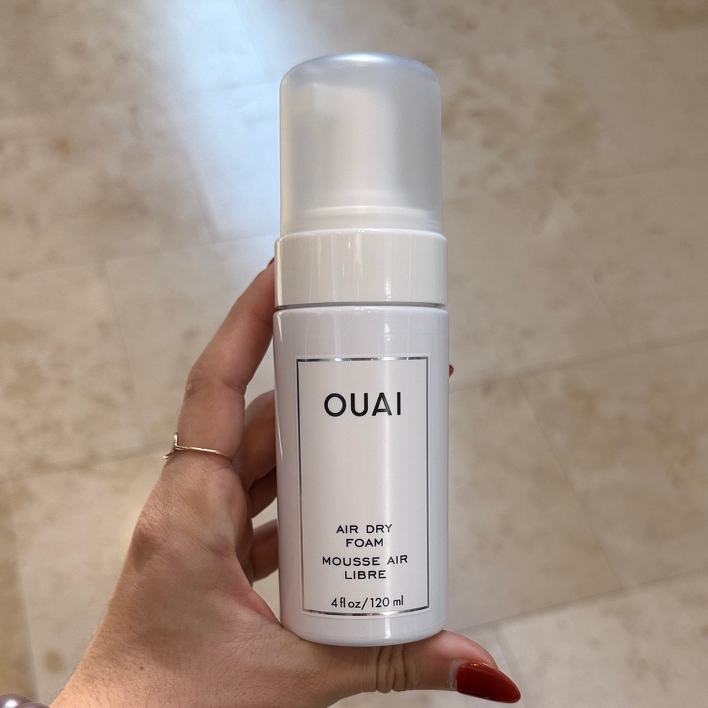OUAI Air Dry Foam in White Bottle